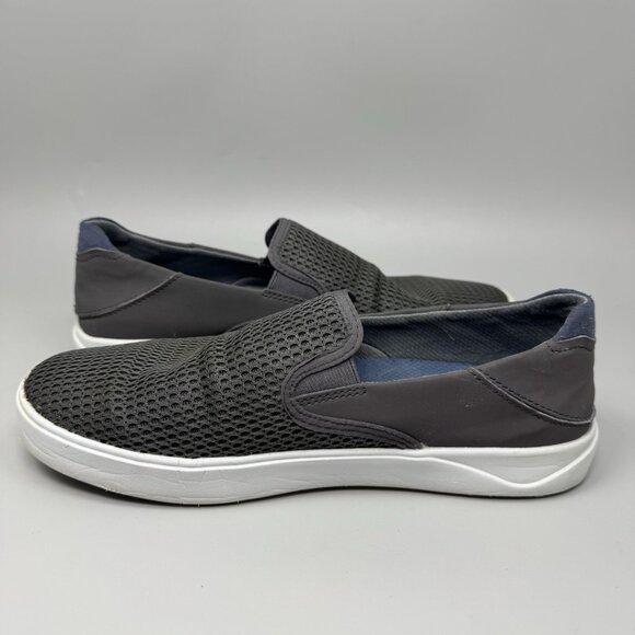 OluKai Mens Lae\'Ahi Gray Casual and Fashion Sneakers 8.5 Medium Slip On main image 5